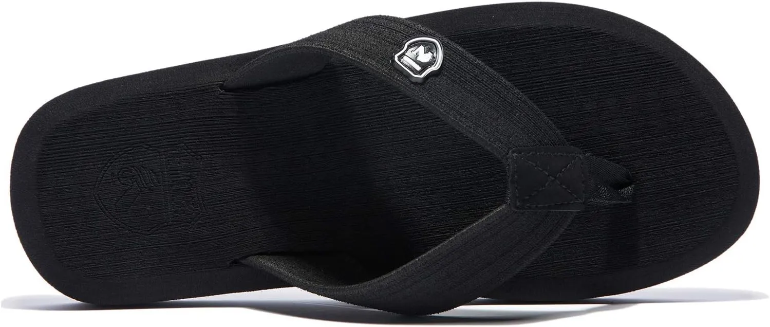 NewDenBer Mens Flip Flops Comfortable Thong Sandals Lightweight Summer Beach Sandals