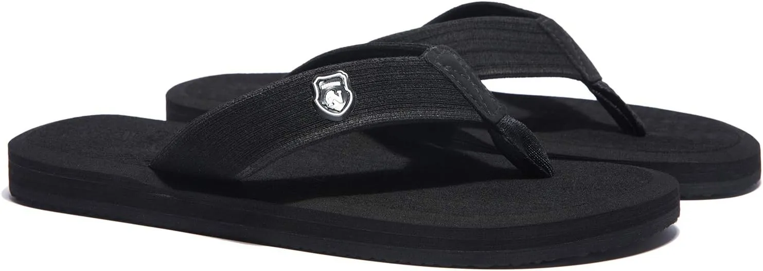 NewDenBer Mens Flip Flops Comfortable Thong Sandals Lightweight Summer Beach Sandals
