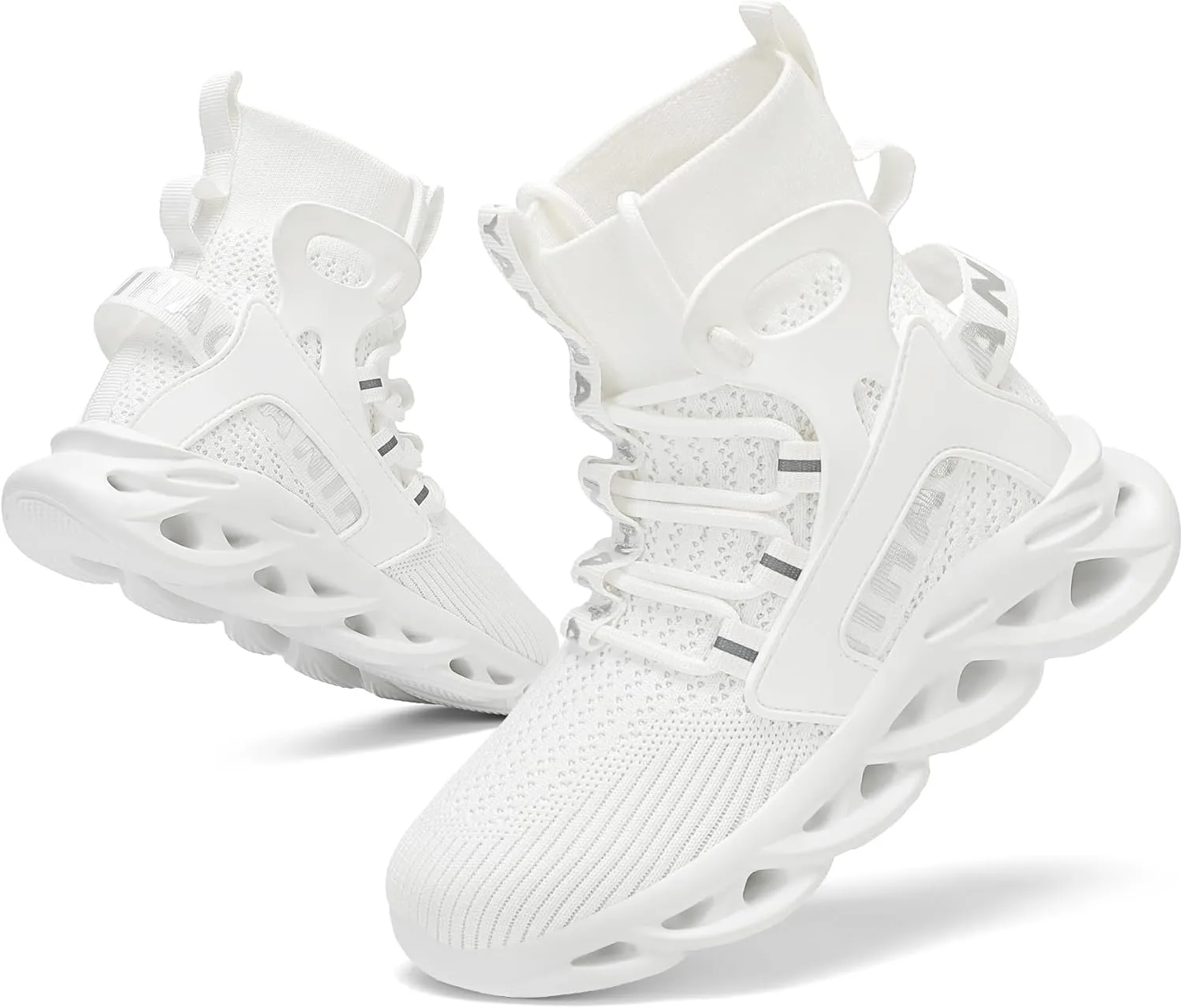 Nihaoya Girls Boys Sneakers,Boot-Like Kids Tennis Shoes,High Top Breathable Mesh Running Shoes for Boy Footwear Wrap Ankle for Little/Big Kid