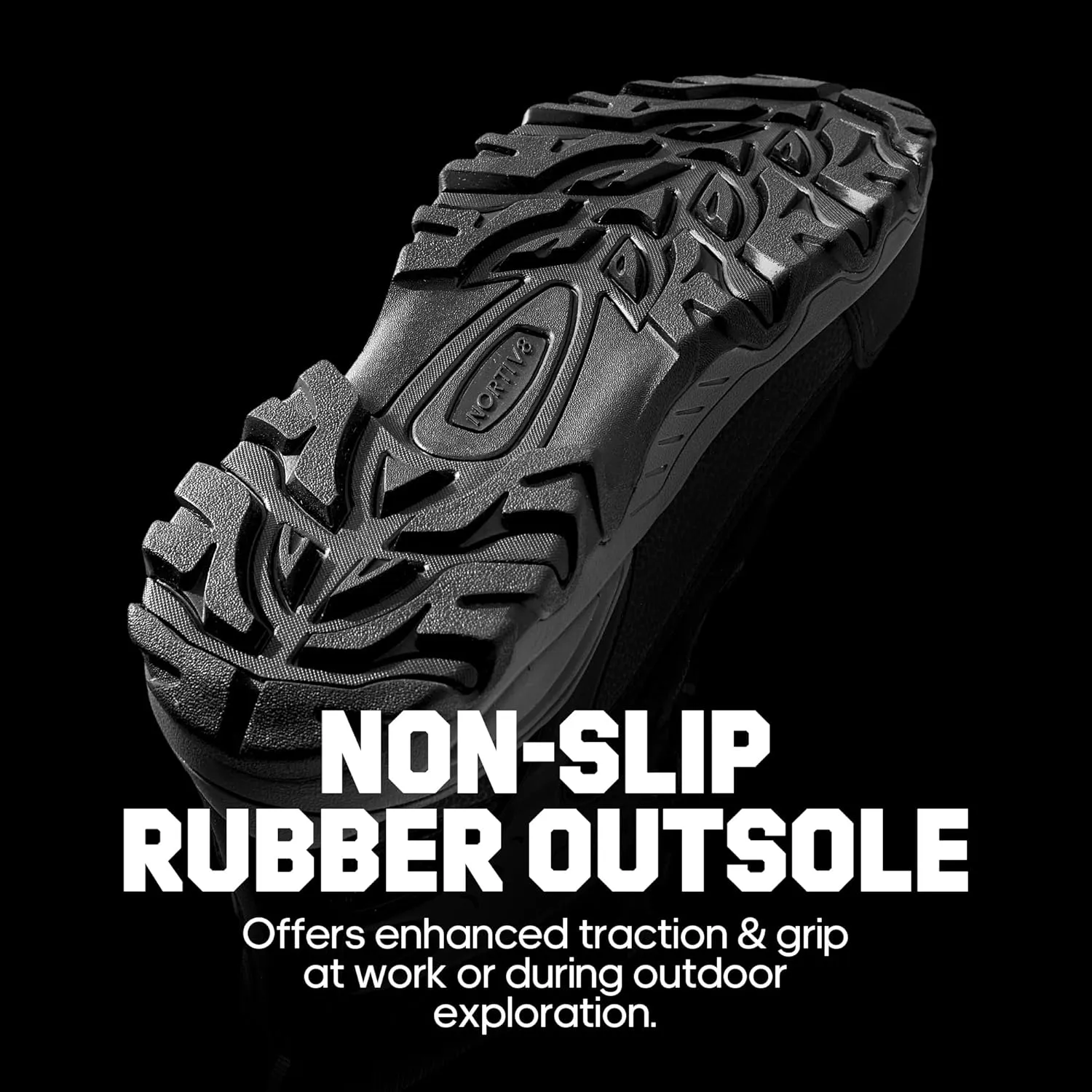 NORTIV 8 Waterproof Steel Toe Boots for Men Slip Resistant Safety Industrial Boots