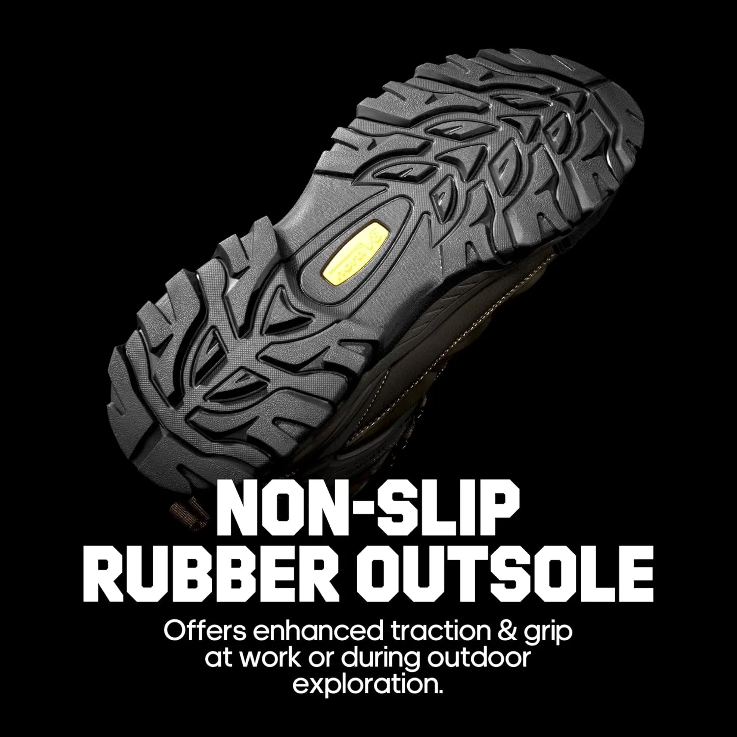 NORTIV 8 Waterproof Steel Toe Boots for Men Slip Resistant Safety Industrial Boots