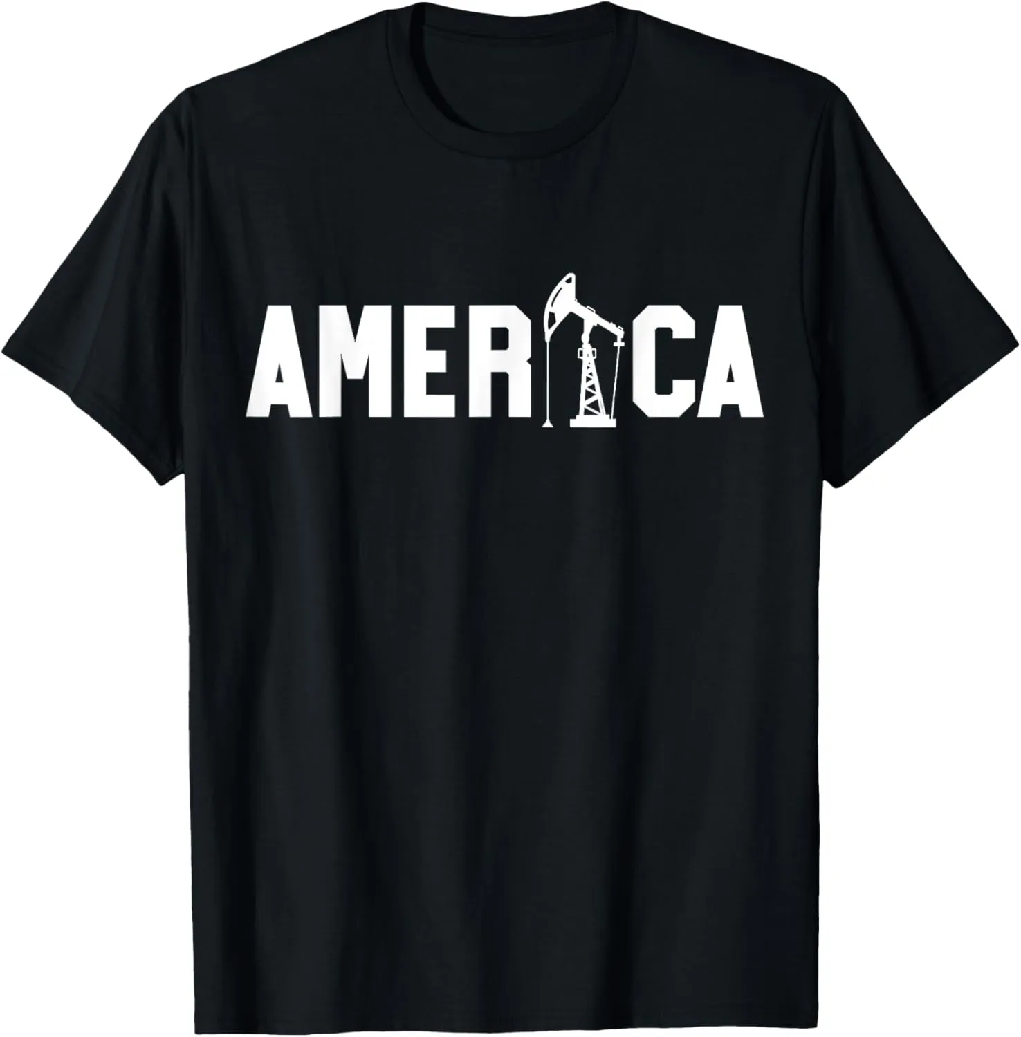 Oil Rig Worker America USA American Gas Oilfield T-Shirt