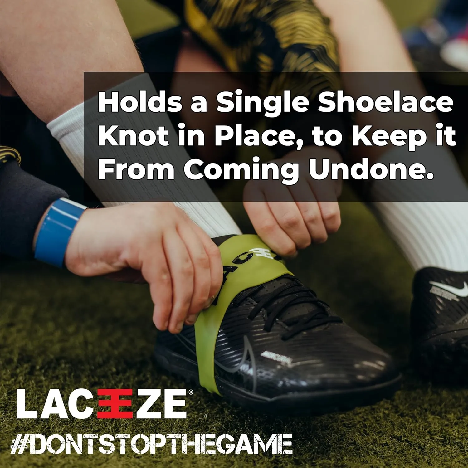Original Bands Fits shoe size 1-7 USA keeps laces tied during sport, soccer, rugby, field hockey