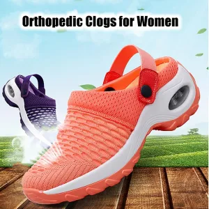 Orthopedic Clogs for Women, Air Cushion Mesh Orthopedic Walking Sandals Slide Sneakers