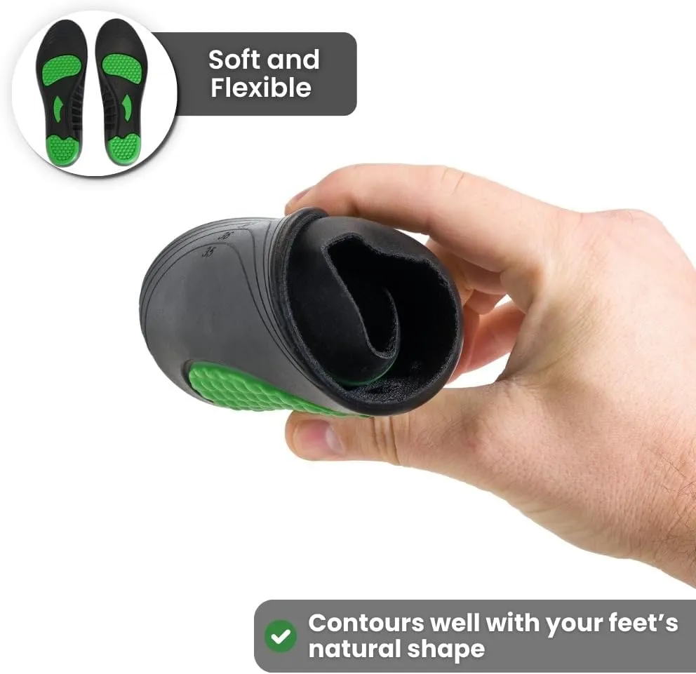 Orthopedic Soles HF- Pain Relieving and Shock Absorbing Foot Pads, Plantar Fasciitis Relief - Arch Support Soles for Men Women