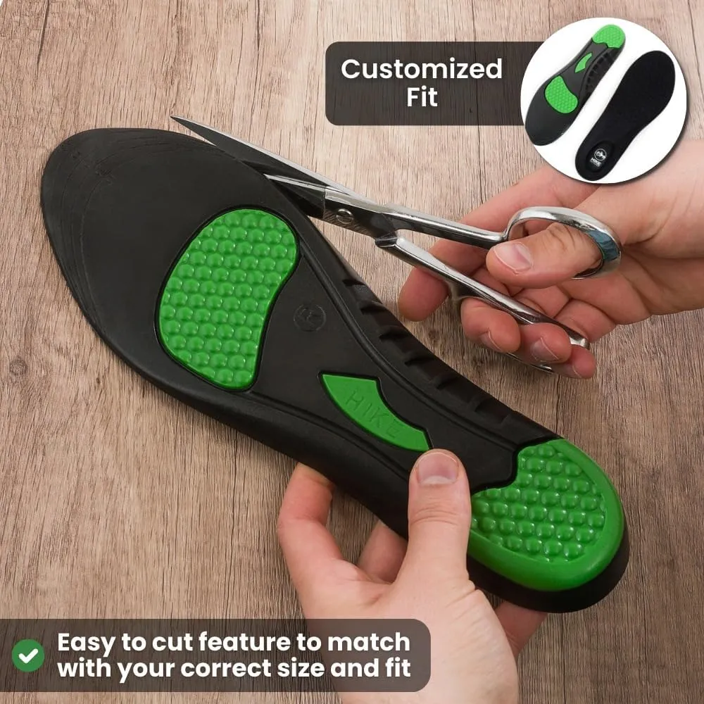 Orthopedic Soles HF- Pain Relieving and Shock Absorbing Foot Pads, Plantar Fasciitis Relief - Arch Support Soles for Men Women