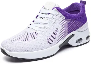 Padgene Womens Sneakers Air Cushion Running Shoes Lightweight Tennis Walking Shoes Mesh Breathable Gym Work Fashion Sneakers Athletic Comfortable Casual