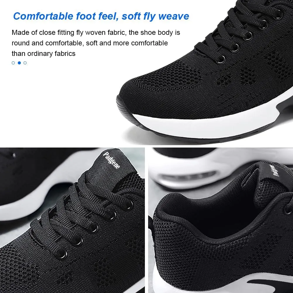 Padgene Womens Sneakers Air Cushion Running Shoes Lightweight Tennis Walking Shoes Mesh Breathable Gym Work Fashion Sneakers Athletic Comfortable Casual