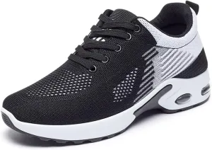 Padgene Womens Sneakers Air Cushion Running Shoes Lightweight Tennis Walking Shoes Mesh Breathable Gym Work Fashion Sneakers Athletic Comfortable Casual