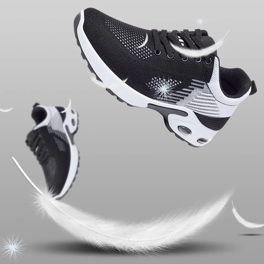 Padgene Womens Sneakers Air Cushion Running Shoes Lightweight Tennis Walking Shoes Mesh Breathable Gym Work Fashion Sneakers Athletic Comfortable Casual