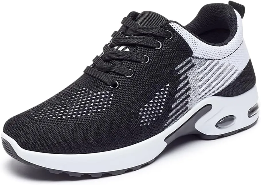 Padgene Womens Sneakers Air Cushion Running Shoes Lightweight Tennis Walking Shoes Mesh Breathable Gym Work Fashion Sneakers Athletic Comfortable Casual