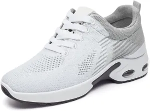 Padgene Womens Sneakers Air Cushion Running Shoes Lightweight Tennis Walking Shoes Mesh Breathable Gym Work Fashion Sneakers Athletic Comfortable Casual