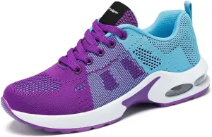 Padgene Womens Sneakers Air Cushion Running Shoes Lightweight Tennis Walking Shoes Mesh Breathable Gym Work Fashion Sneakers Athletic Comfortable Casual