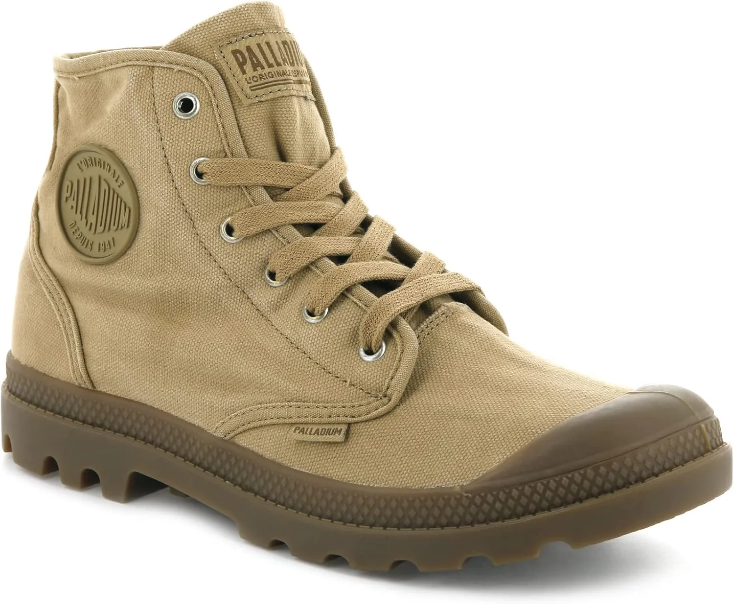 Palladium Men's Pampa Hi Boot, Vegan Canvas Lace Up Boot
