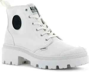Palladium Women's Pallabase Twill Boot, Star White, 7 M