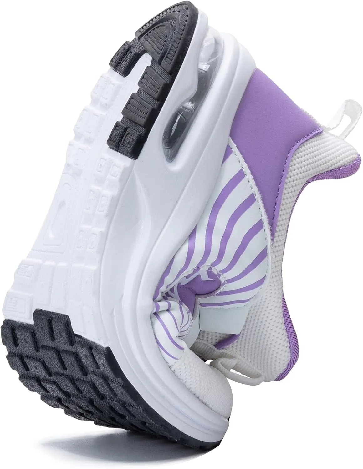 PERSOUL Kids Air Running Shoes Boys Girls Slip On Tennis Athletic Sneakers Breathable Lightweight Walking School Jogging Non Slip Footwear