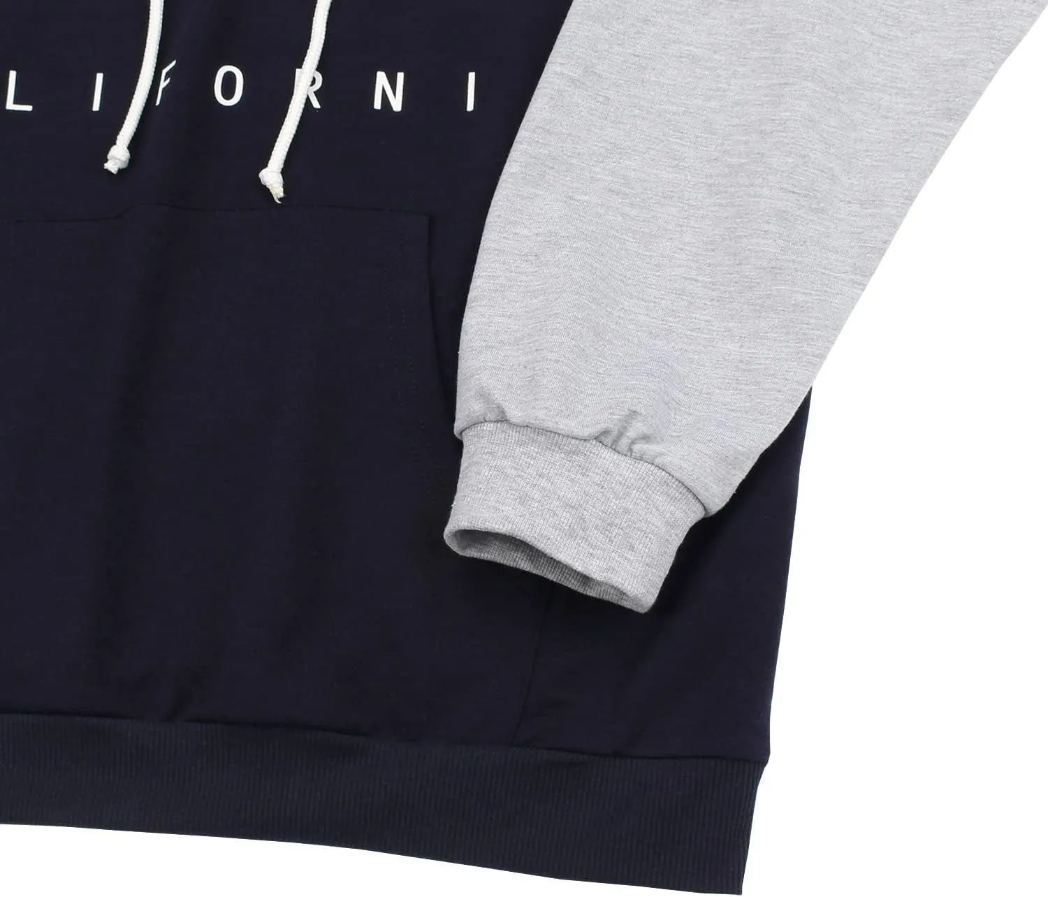 PESION Womens Pullover Hoodies Oversized Graphic Color Block Novelty Hoodie Sweatshirts with Pockets