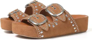 Platform Sandals For Women Raffia Espadrilles Open Toe Flatform Sandals Slip On Slide Sandals Casual Woven Sandals Summer Beach Sandals