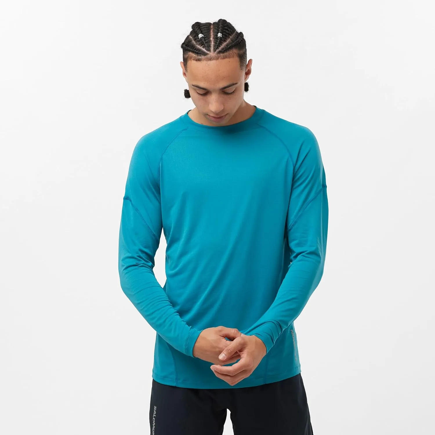 Salomon Men’s Cross Run T-Shirt, Quick-Drying Long Sleeve Workout Shirt for Road Running