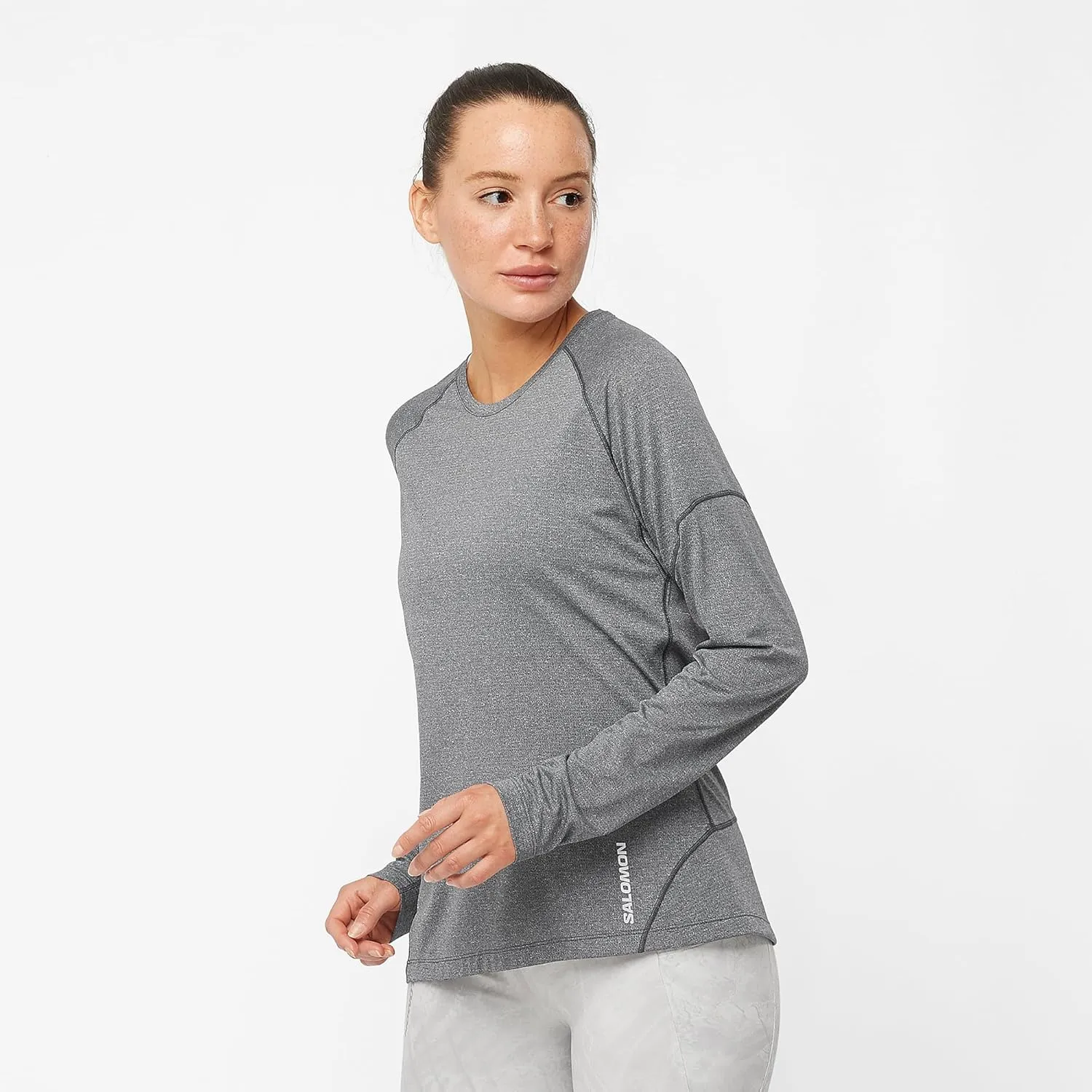 Salomon Women’s Cross Run, Quick-Drying Long Sleeve Workout Tee for Road Running
