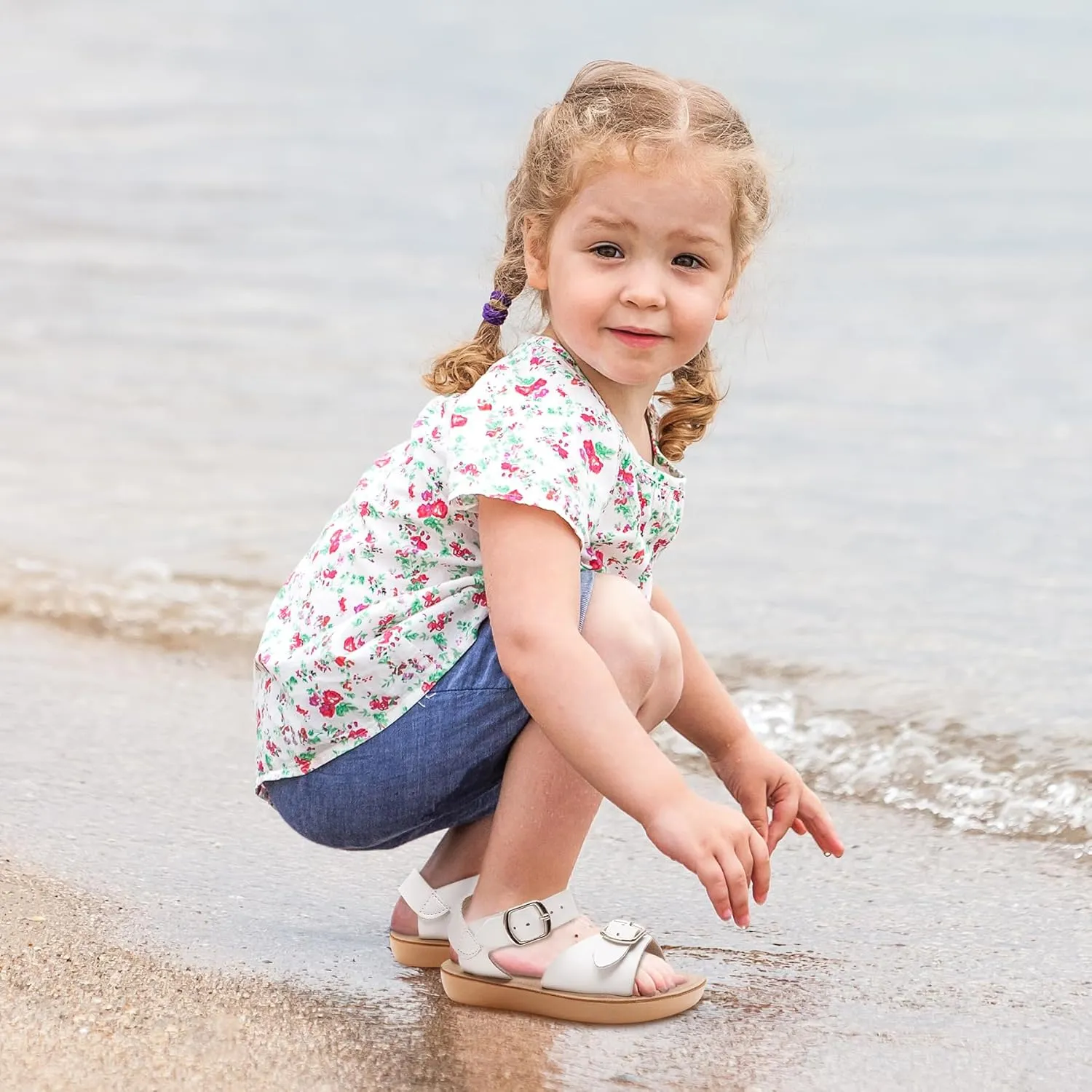 SANDALUP Summer Sandals w Double Buckle for Toddler Girls/Boys