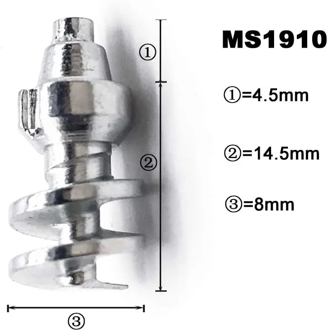 Screw in Tire Stud,Spikes for tire,Marrkey 100PCS Steel Body Carbide Tips [Security Anti-Skid] Wheel Tyre Snow Tire Spikes for Loaders Tractors Skid Steer Tires & Tracks MS1910(8 x 19mm)