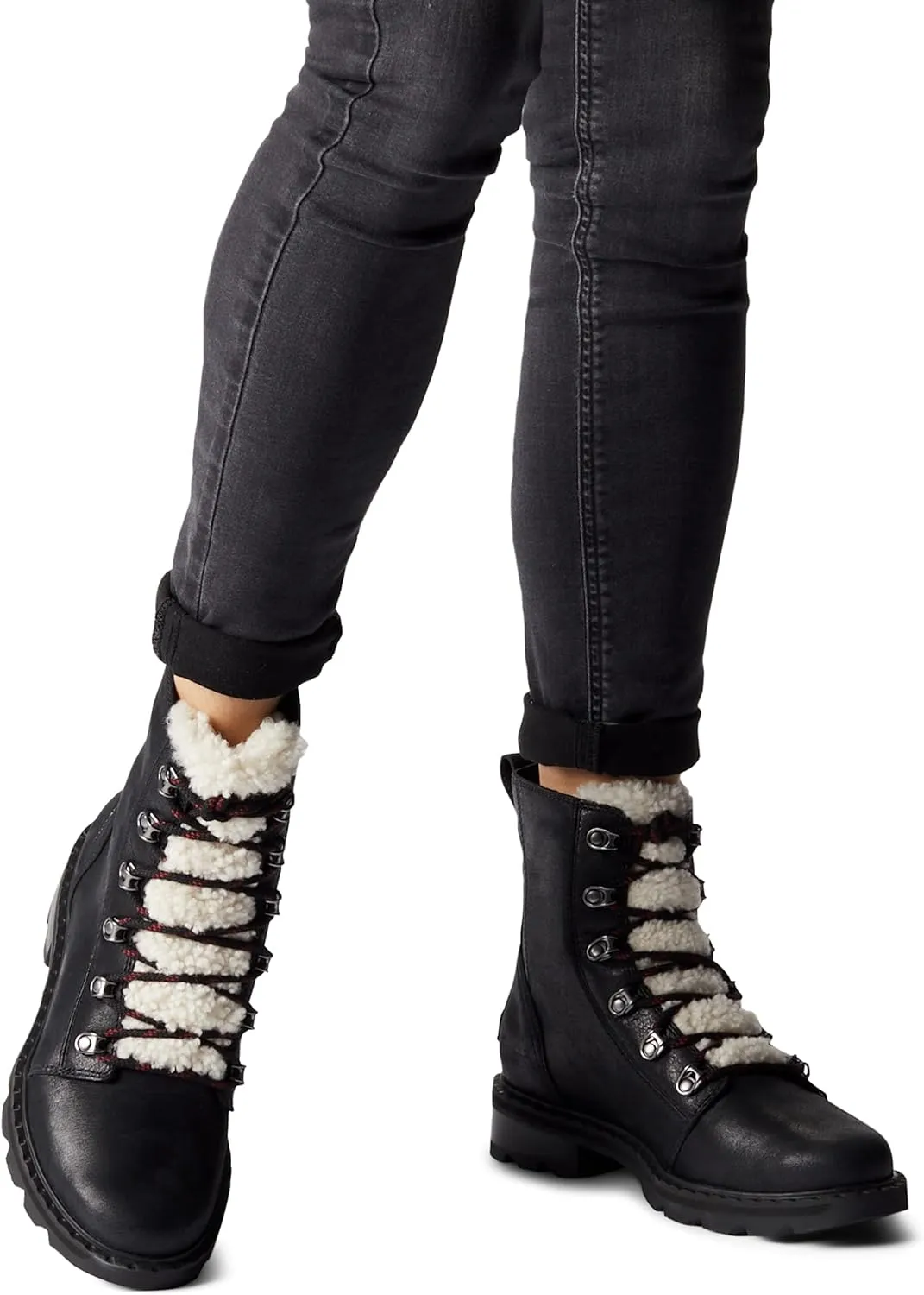 Sorel Women's Lennox Lace Cozy Rain Boot — Waterproof Suede Boots