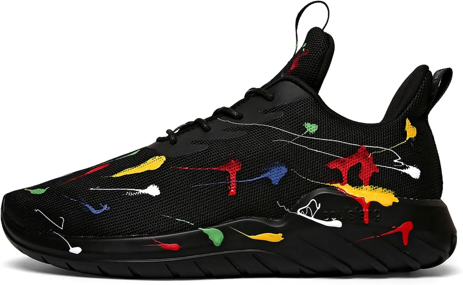 Soulsfeng Kids Tennis Shoes Lightweight Breathable Boys Running Shoe Fashion Walking Sneakers for Girls (Little Kid/Big Kid)