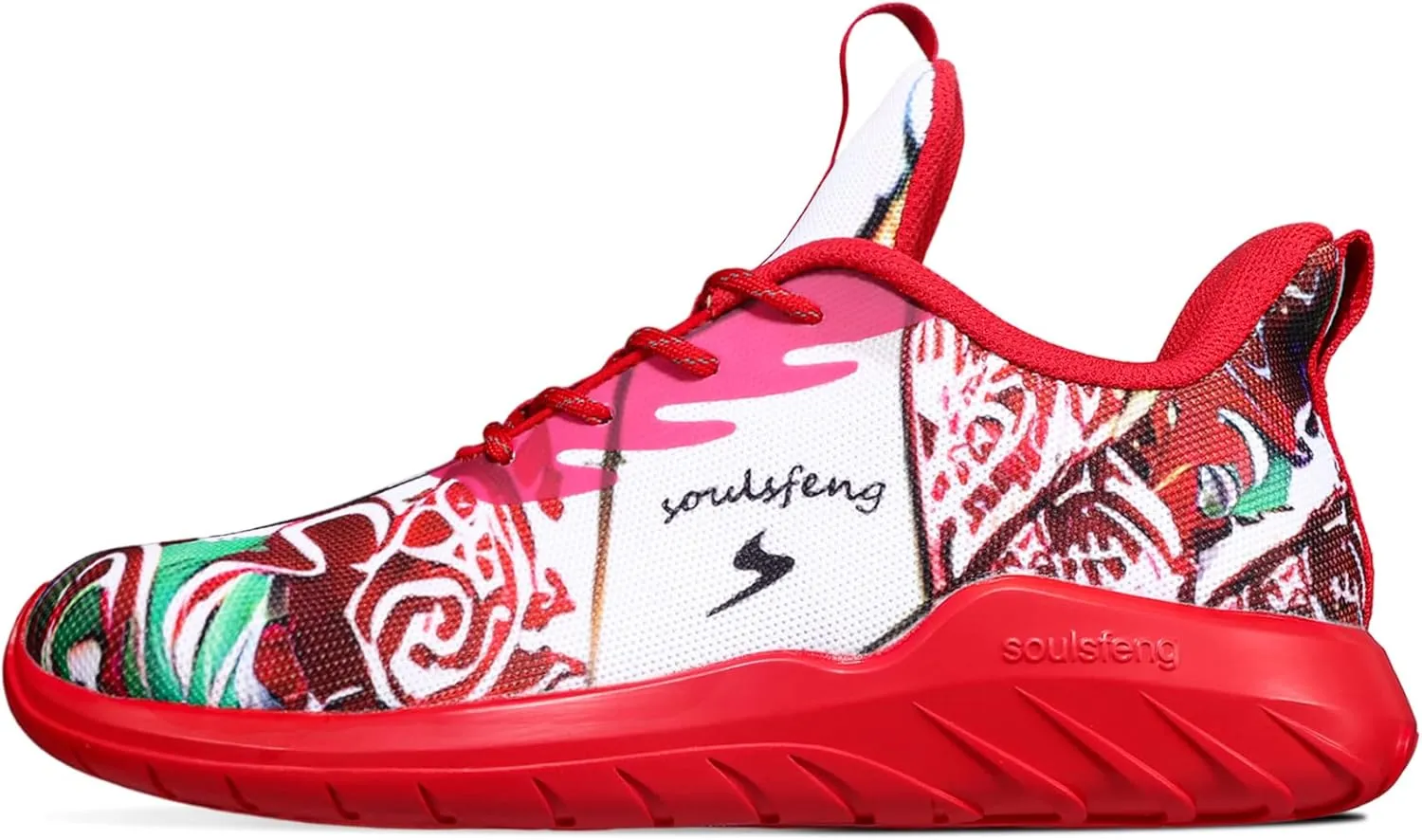 Soulsfeng Mens Running Shoes Lightweight Fashion Stylish Sports Workout Gym Tennis Walking Sneakers Size US 5.5-15