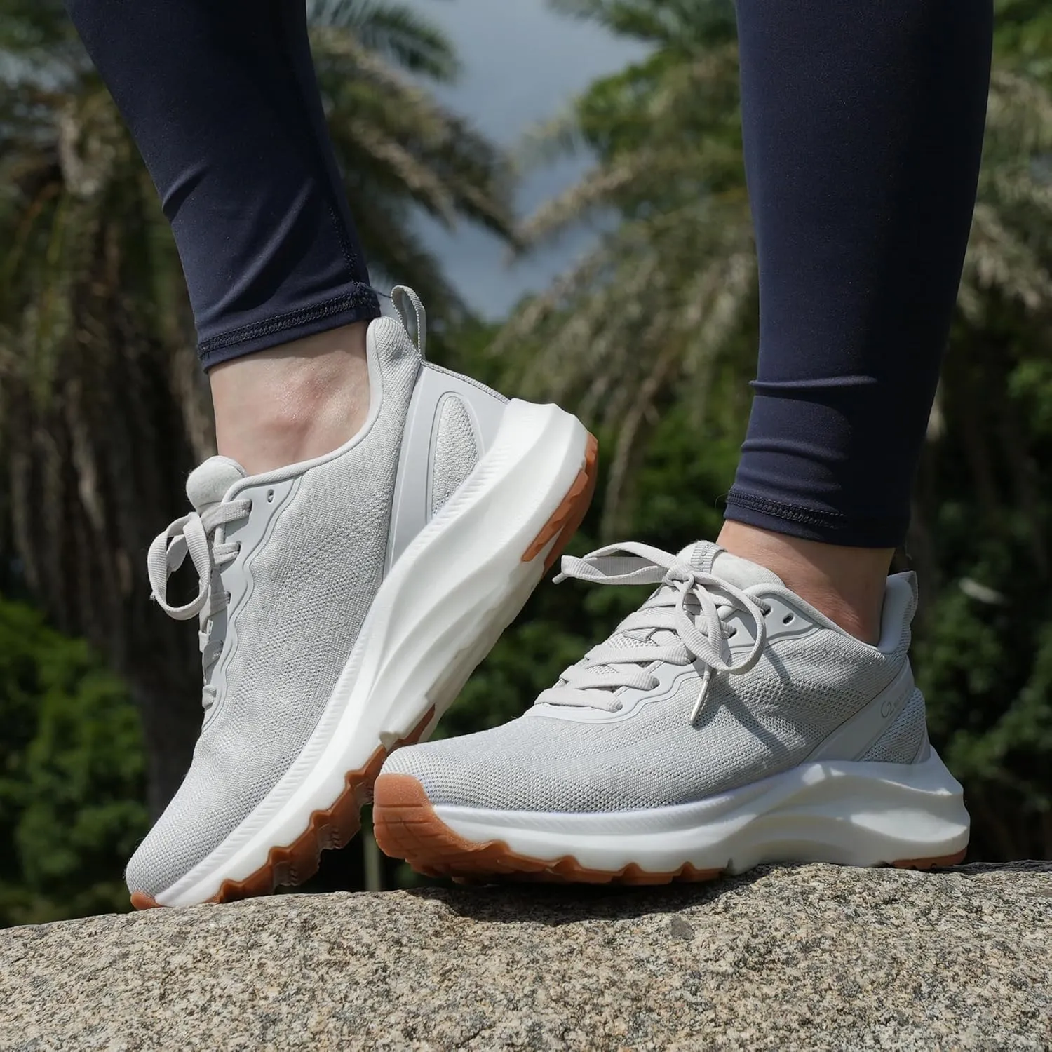 starmerx Women's Waterproof Breathable Utility Sneakers Lightweight Slip-Resistant Walking Shoes for All-Day Comfort
