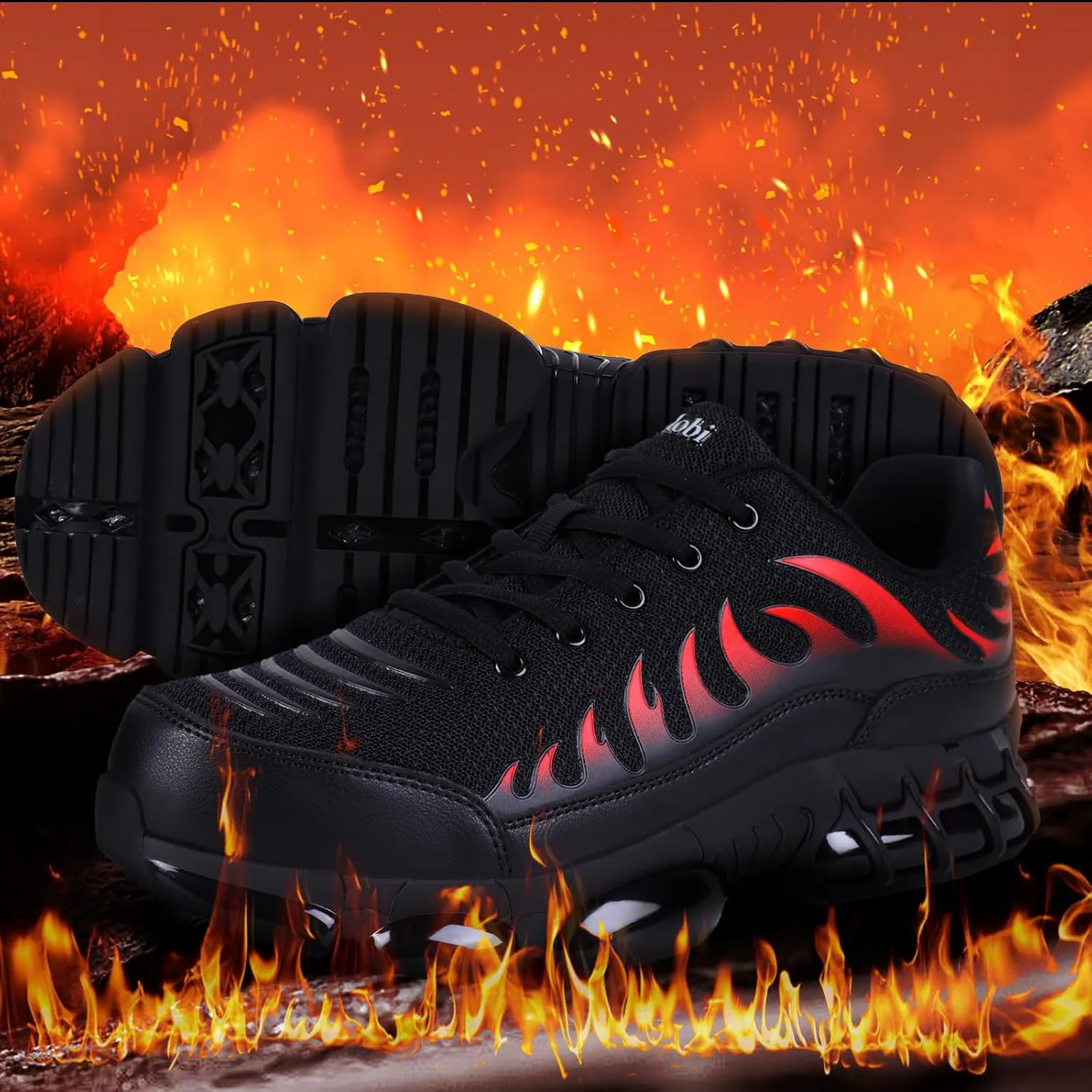 Steel Toe Shoes for Men Lightweight Comfortable Safety Shoes for Men Indestructible Work Shoes for Construction