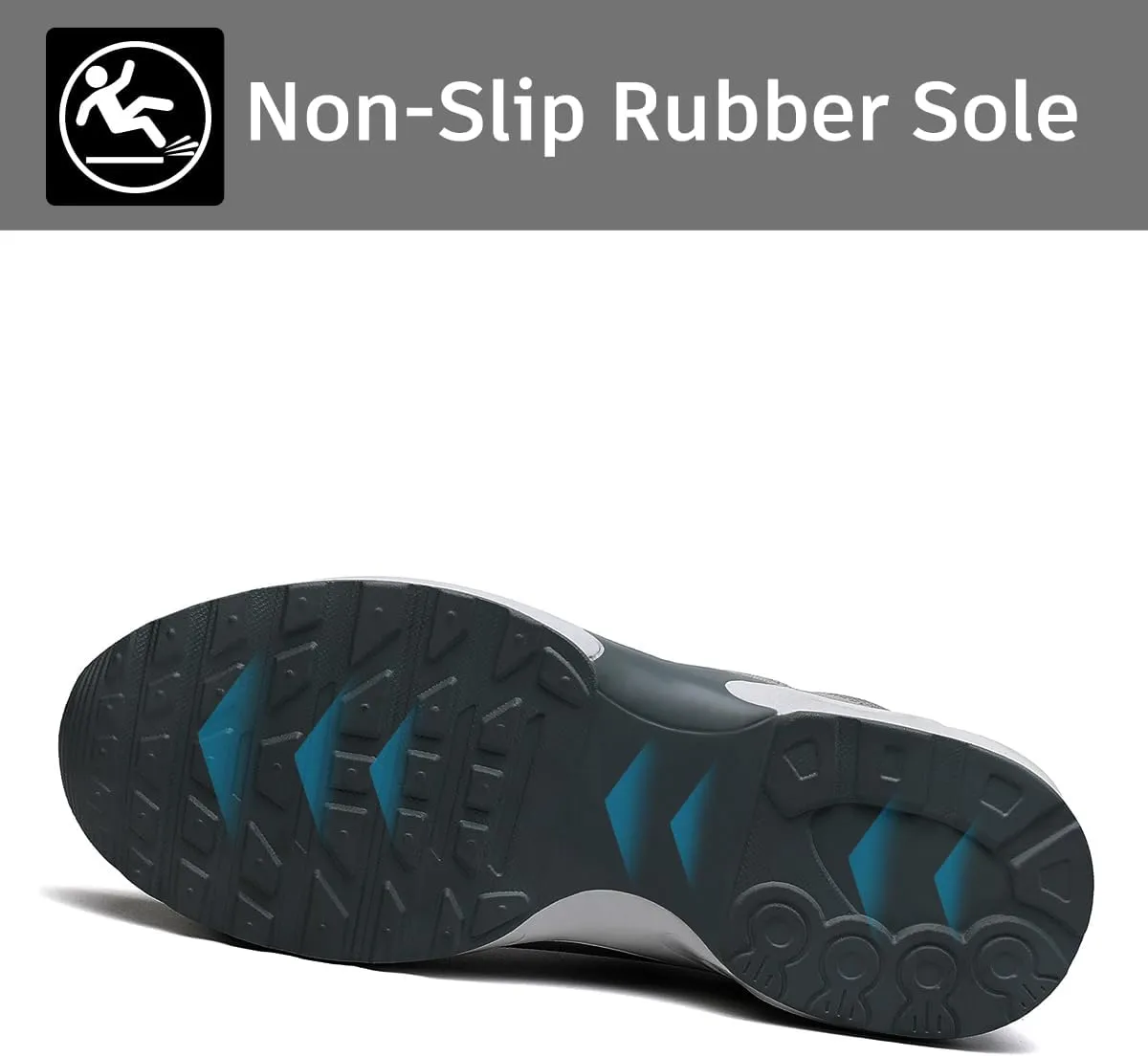 Steel Toe Shoes for Women with Arch Support, Lightweight Comfortable Work Safety Shoes Slip Resistant Indestructible Sneakers