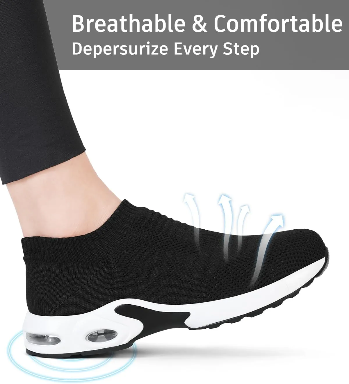 Steel Toe Shoes for Women with Arch Support, Lightweight Comfortable Work Safety Shoes Slip Resistant Indestructible Sneakers