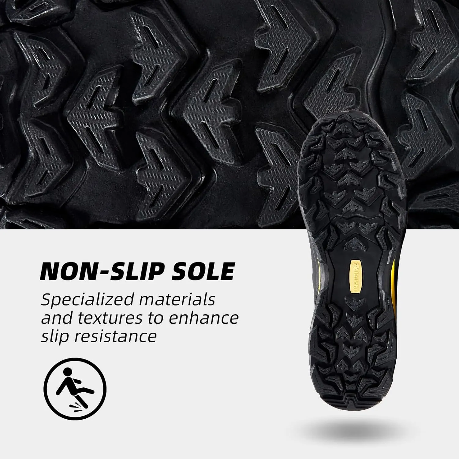 Steel Toe Work Boots for Men Non Slip Puncture Proof Safety Work Shoes for Men with Indestructible Construction Comfortable Perfect for Outdoor Work, Hiking, Construction