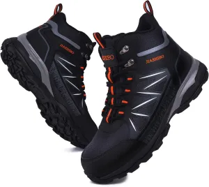 Steel Toe Work Boots for Men Non Slip Puncture Proof Safety Work Shoes for Men with Indestructible Construction Comfortable Perfect for Outdoor Work, Hiking, Construction