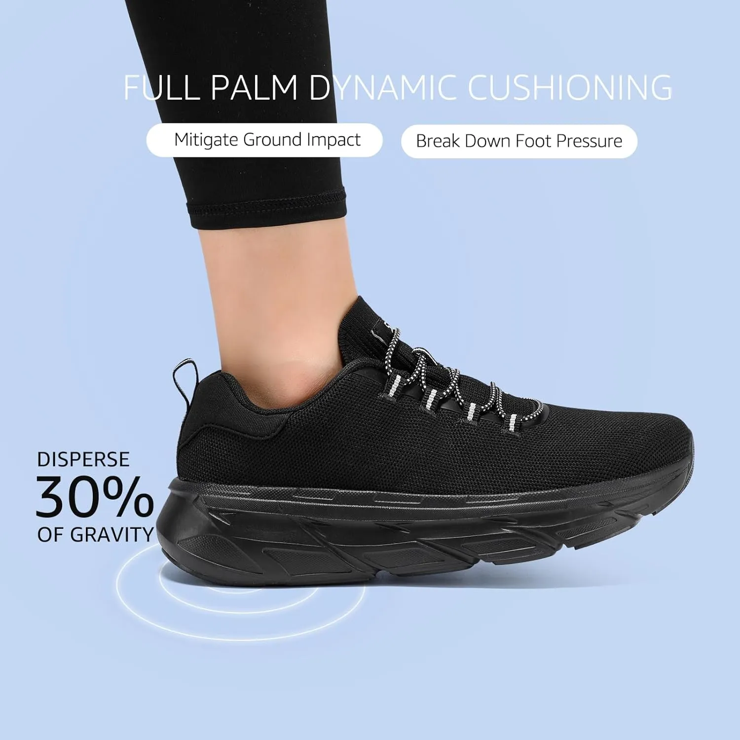 STQ Slip on Sneakers Women Orthopedic Walking Shoes for Plantar Fasciitis Relief