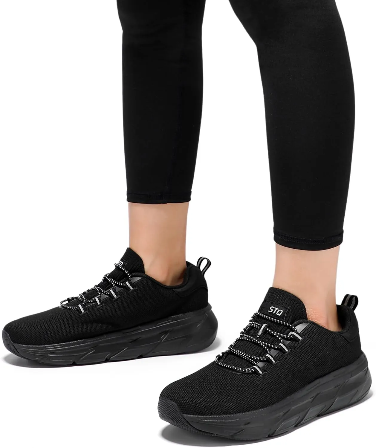 STQ Slip on Sneakers Women Orthopedic Walking Shoes for Plantar Fasciitis Relief