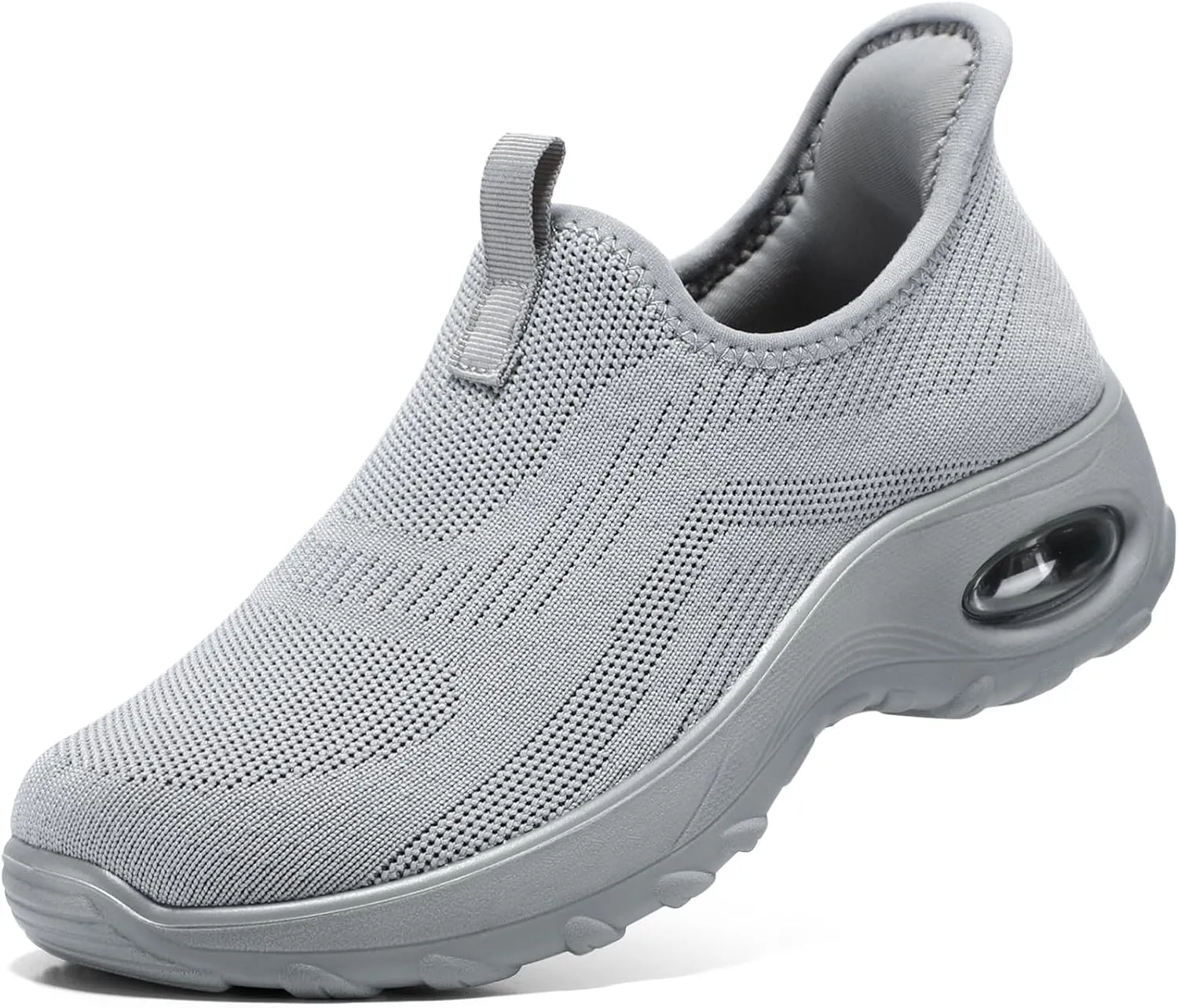 STQ Walking Shoes Women Slip On Sneakers Air Cushion Comfortable Breathable Lightweight Mesh Shoes Shock Absorbing Design Ideal for Plantar Fasciitis All Day Standing