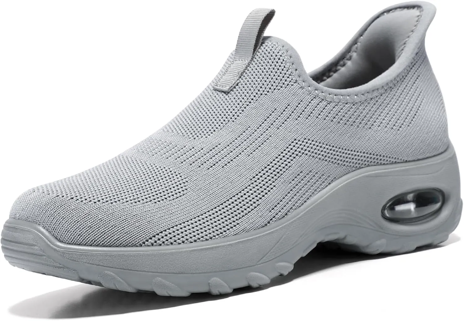STQ Walking Shoes Women Slip On Sneakers Air Cushion Comfortable Breathable Lightweight Mesh Shoes Shock Absorbing Design Ideal for Plantar Fasciitis All Day Standing