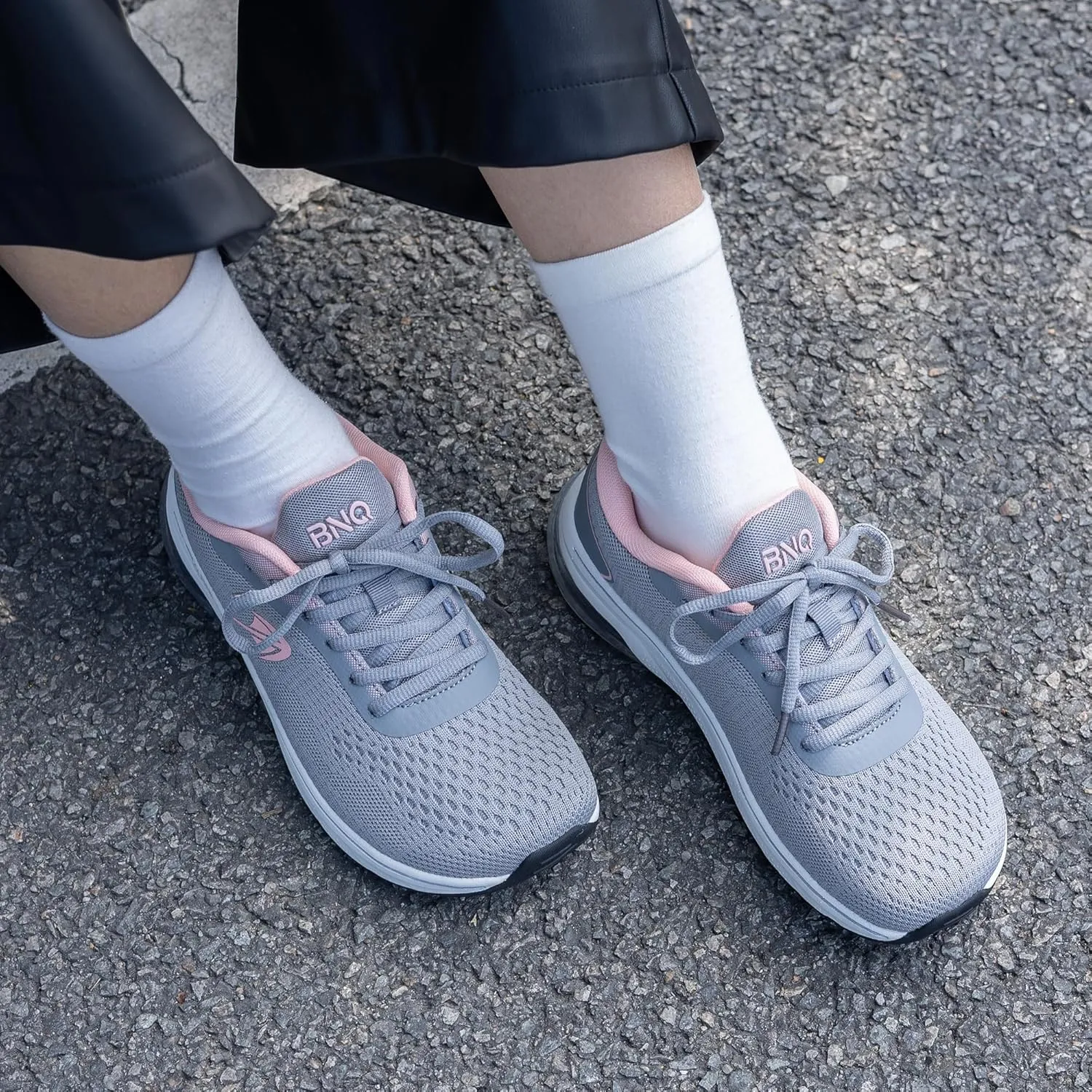 SURRAY Women Wide Toe Box Walking Shoes with Arch Support Air Tennis Running Sneakers Extra Wide Width Woman Shoe for Plantar Fasciitis Flat Foot Heel Pain Relief US Size 6-11