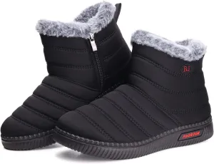 TEMOFON Womens Snow Boots Winter Warm Ankle Boots Waterproof Outdoor Fur Lined Shoes for Women
