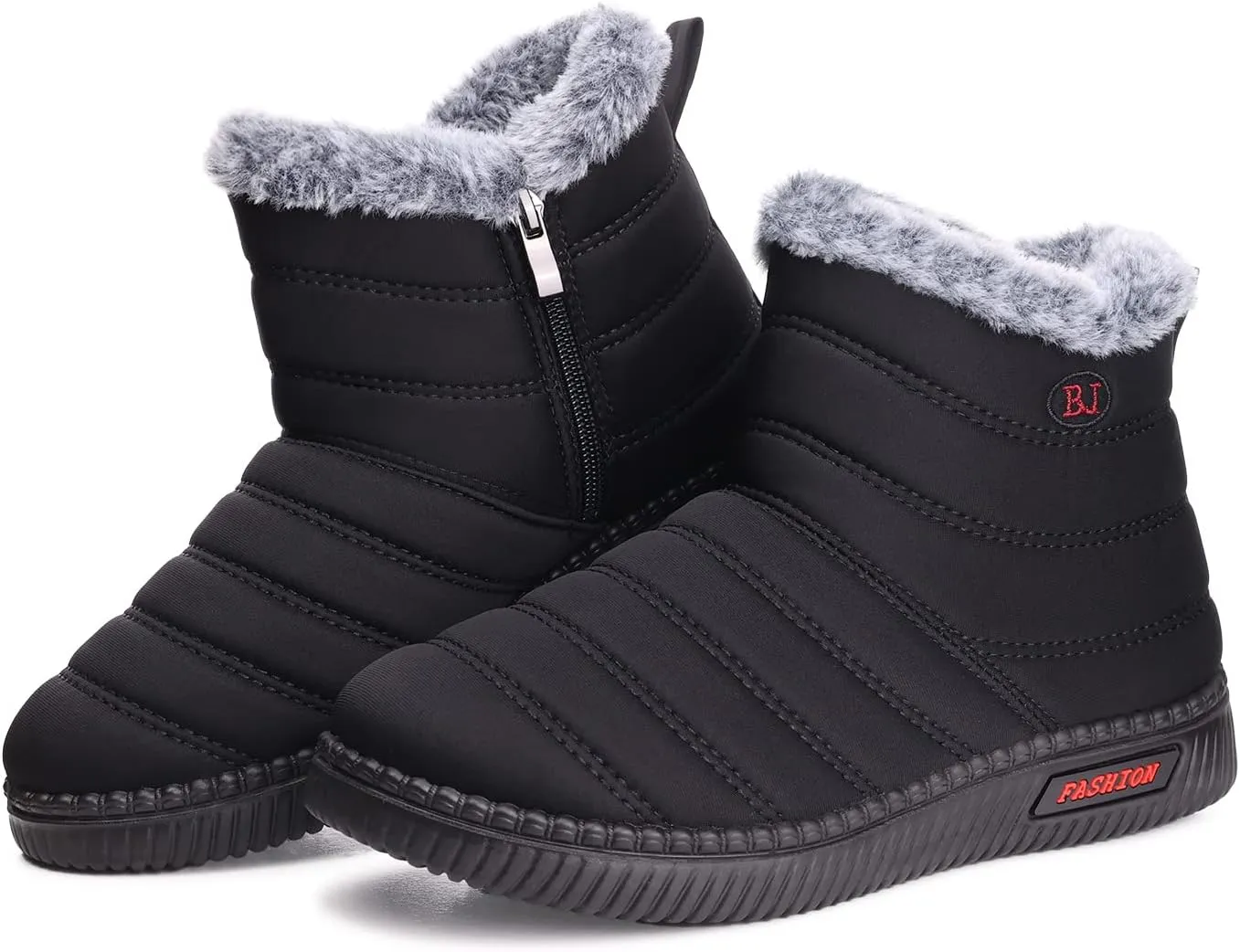 TEMOFON Womens Snow Boots Winter Warm Ankle Boots Waterproof Outdoor Fur Lined Shoes for Women