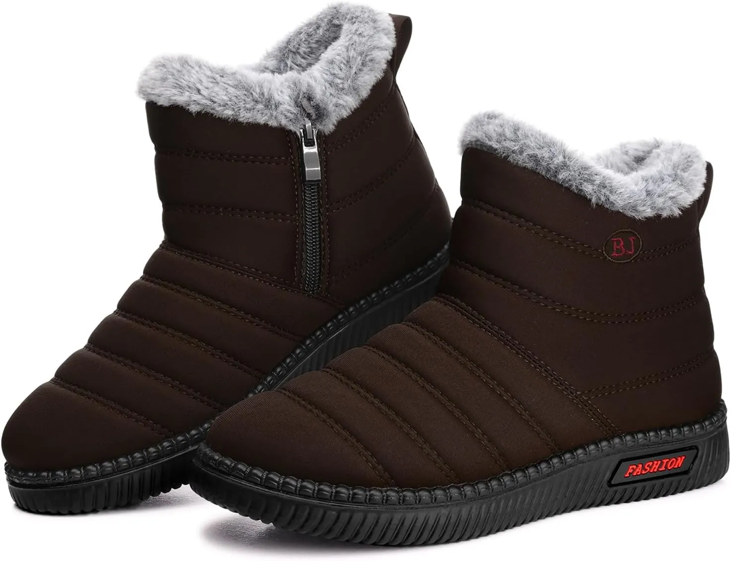 TEMOFON Womens Snow Boots Winter Warm Ankle Boots Waterproof Outdoor Fur Lined Shoes for Women