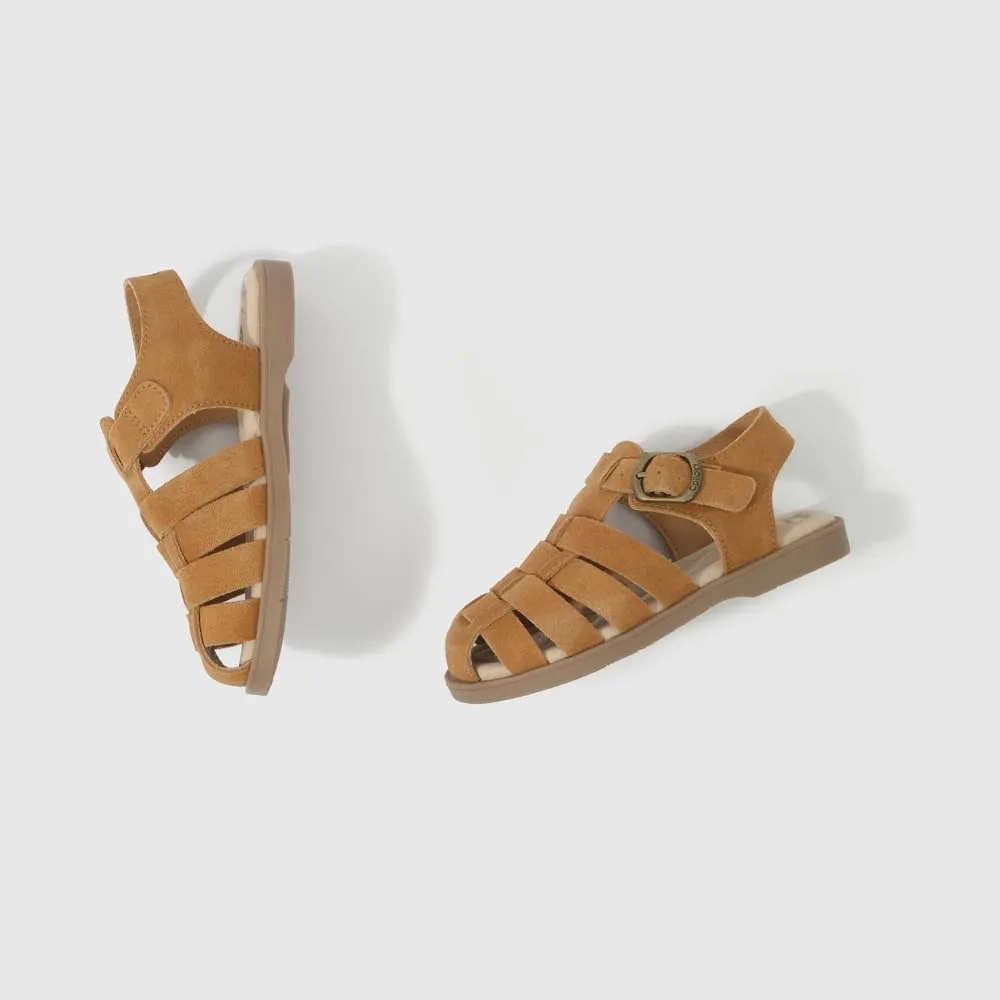Toddler Girls Fisherman Buckle Sandals - Comfortable Summer Sandals with Closed Toe & Adjustable Strap for Daily Wear & Outdoor Play