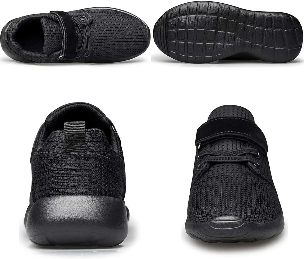 TOEDNNQI Boys Girls Sneakers Kids Lightweight Breathable Strap Athletic Running Shoes for Toddler/Little Kid/Big Kid