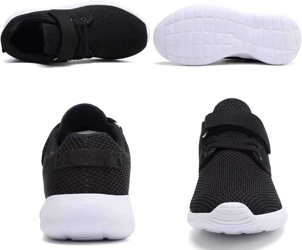 TOEDNNQI Boys Girls Sneakers Kids Lightweight Breathable Strap Athletic Running Shoes for Toddler/Little Kid/Big Kid