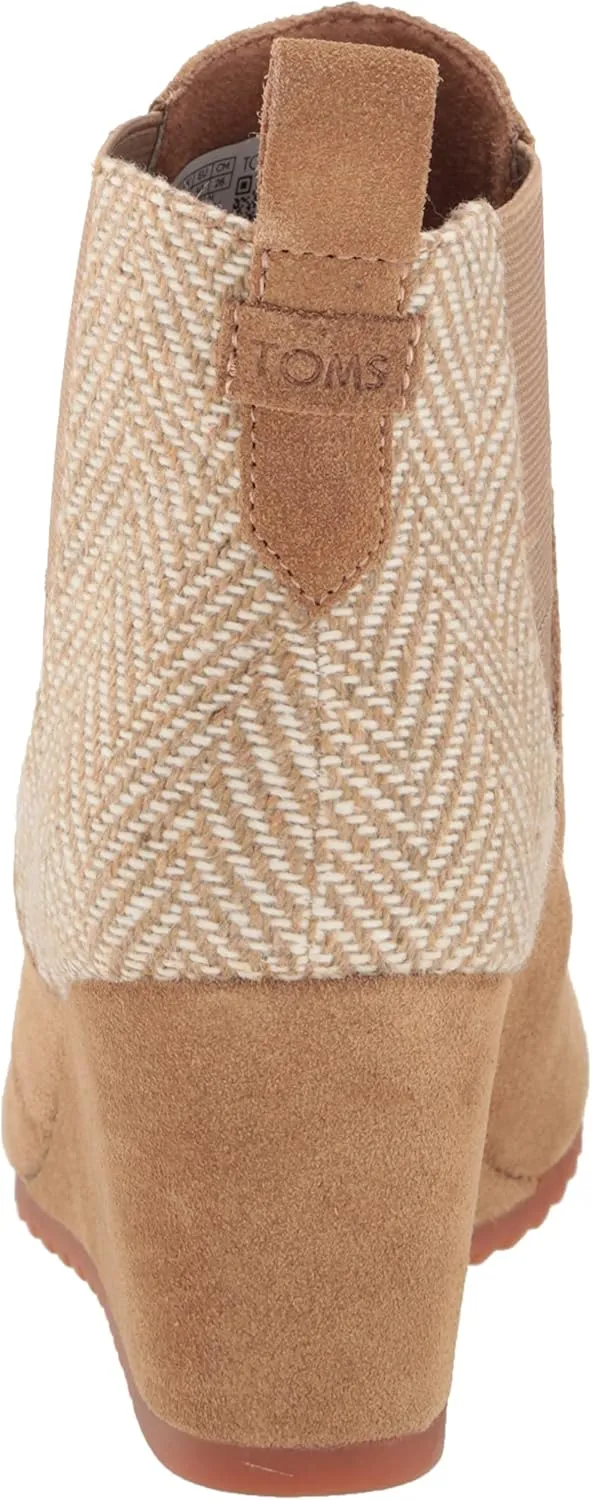 TOMS Women's Bailey Ankle Boots,Suede/Textile/Leather – Booties for Women