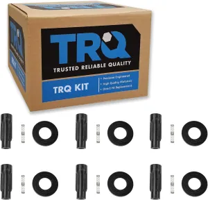 TRQ Engine Ignition Coil Boot Kit Set of 6 for Ford Lincoln Mazda Mercury New