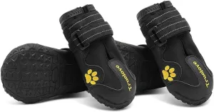 TRUE LOVE Dog Shoes Waterproof Anti-Slip Rain Boots with Reflective TLS3961
