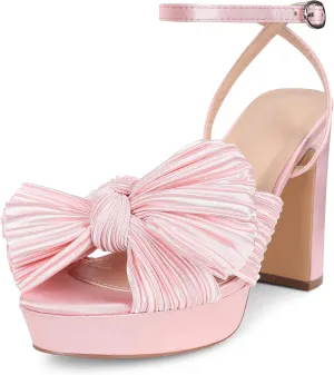 VIMISAOI Womens Heeled Sandals Platform Sandals Women White Sandals Women Dress Sandals for Women Wedding Shoes for Bride